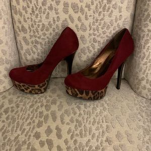 Material Girl suede two-tone Platform Shoes